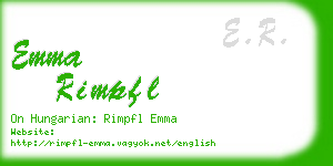 emma rimpfl business card